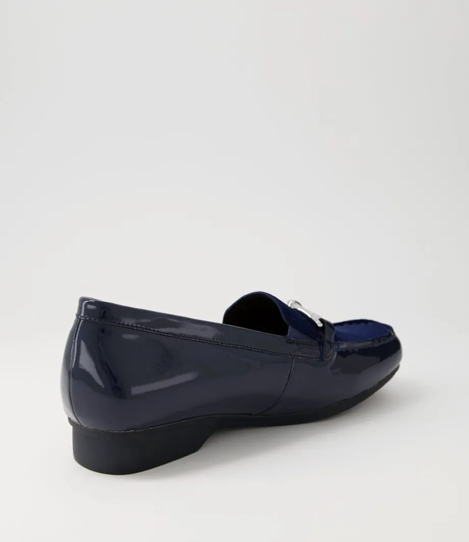 fena_xf_navy_patent_suede_loafers_2.webp Fena Xf Navy Patent Suede Loafers<ZIERA Store