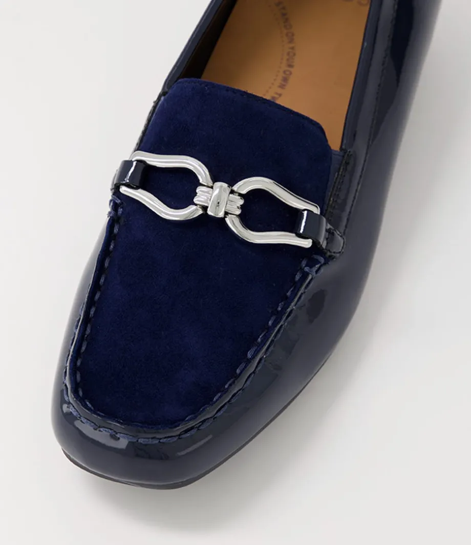 fena_xf_navy_patent_suede_loafers_3.webp Fena Xf Navy Patent Suede Loafers<ZIERA Store