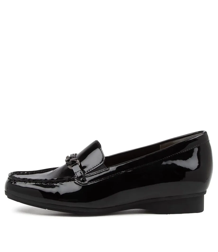 Fenders Xf Black Patent Leather Loafer<ZIERA Cheap