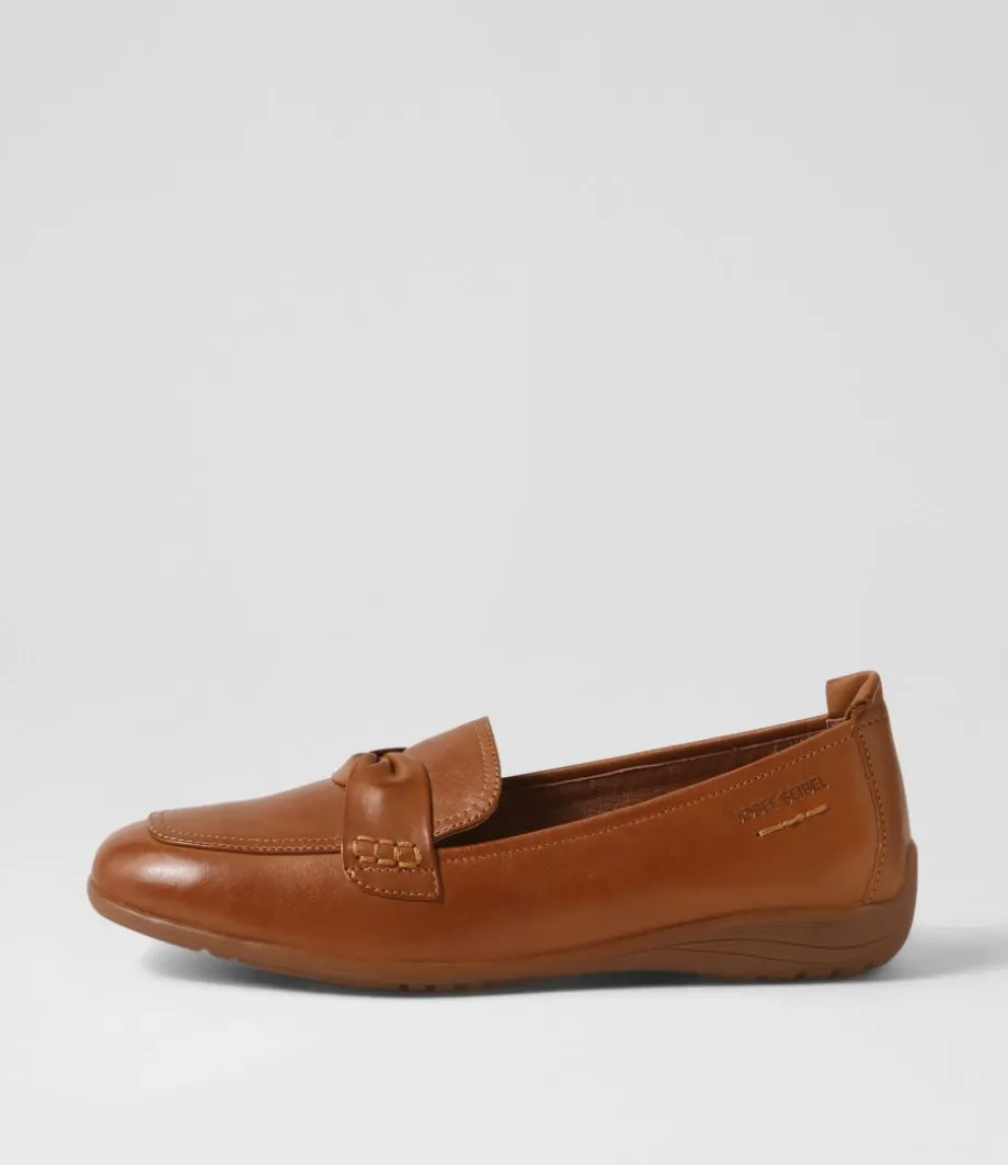 Fenja 14 Camel Leather Loafers<JOSEF SEIBEL Shop