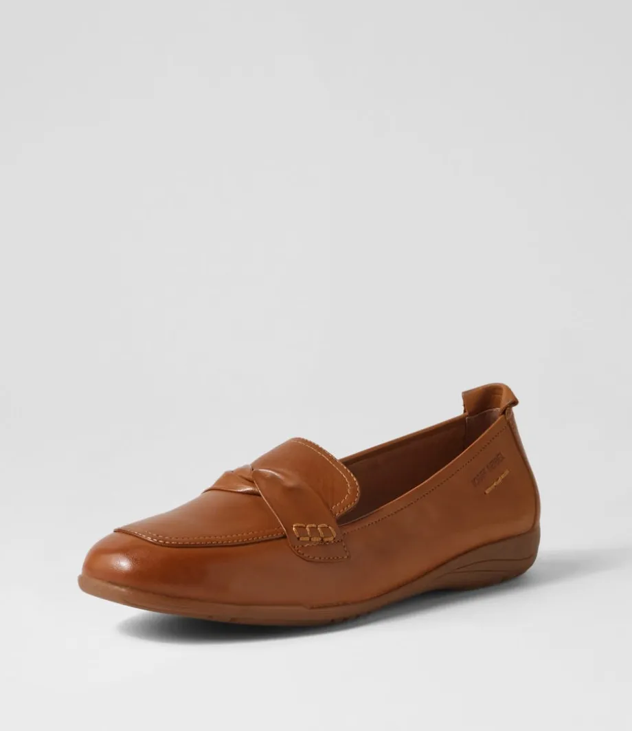 Fenja 14 Camel Leather Loafers<JOSEF SEIBEL Shop