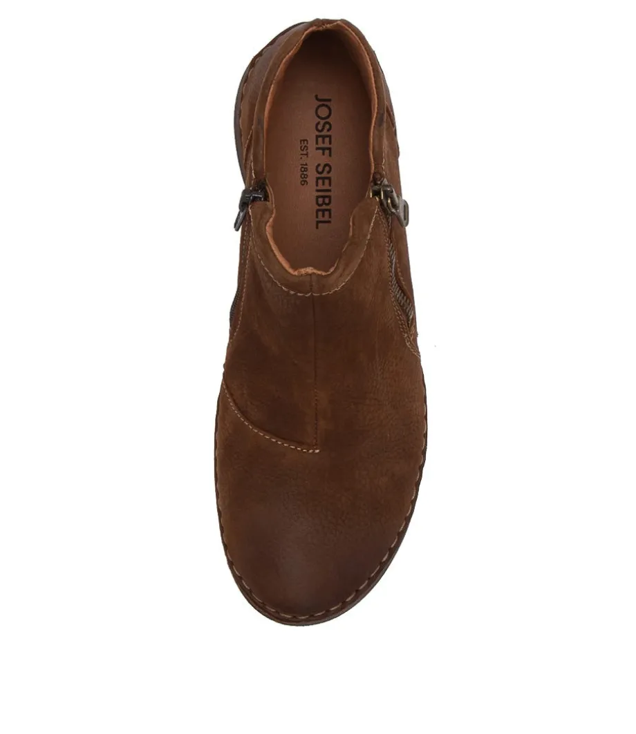 Fergey 94 Castagne Leather Ankle Boots<JOSEF SEIBEL Outlet