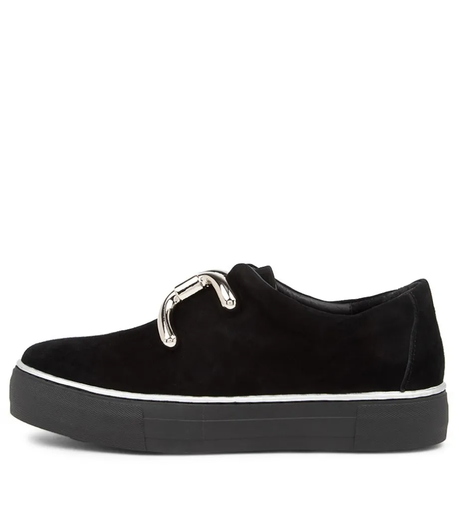 Filpy Black Suede Sneakers Black Sole<DJANGO & JULIETTE Best