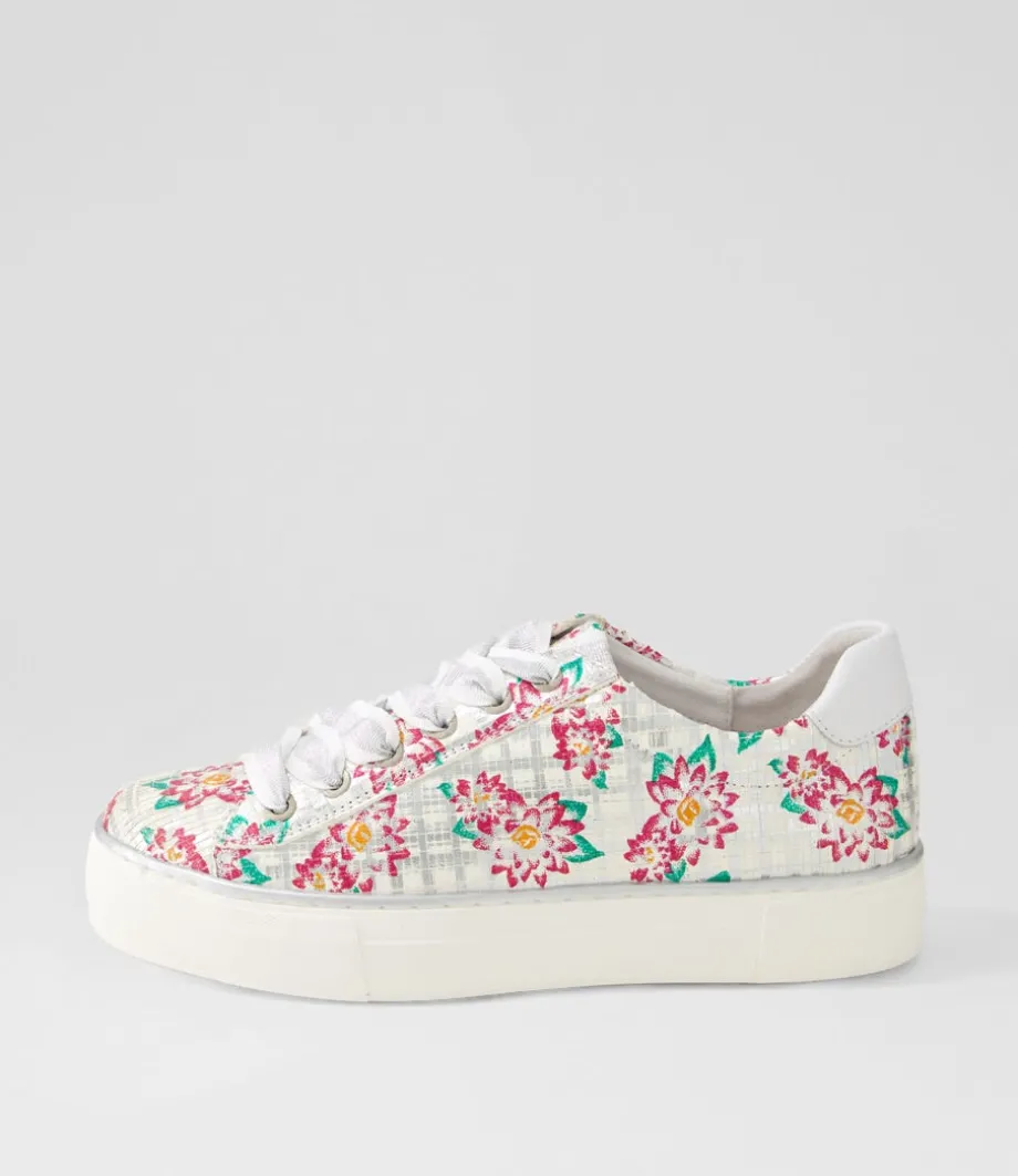 Finni Silver Fuchsia Multi Sneakers<DJANGO & JULIETTE Cheap