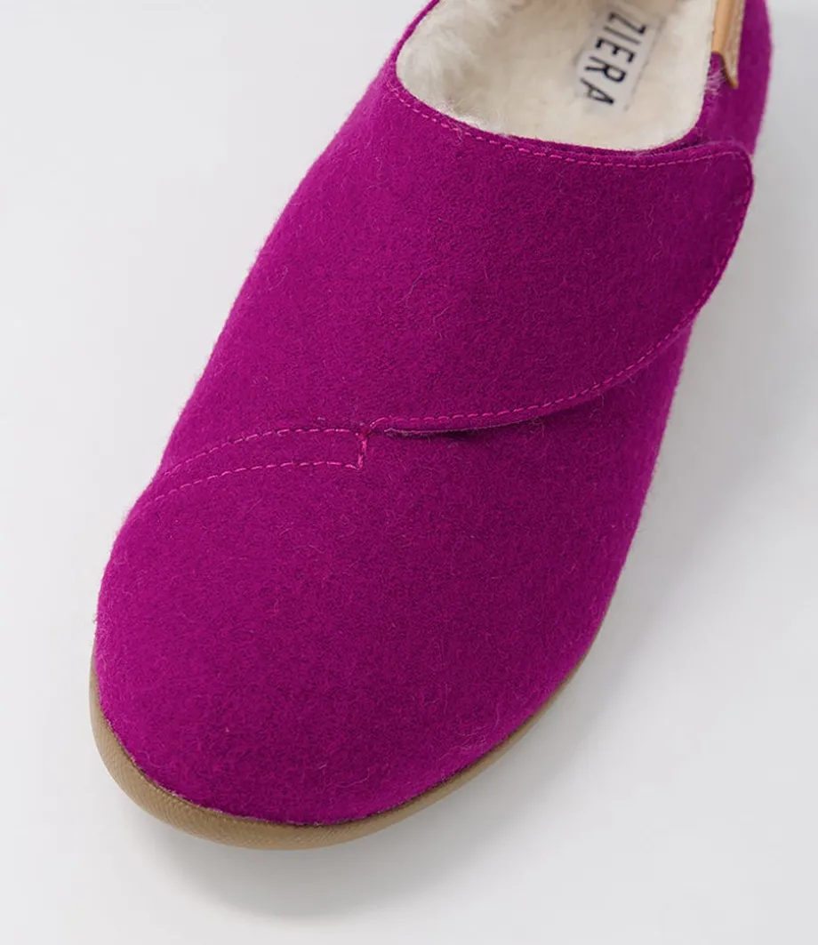 fliss_xw_dark_fuchsia_fabric_flat_shoes_3.webp Fliss Xw Dark Fuchsia Fabric Flat Shoes<ZIERA Online
