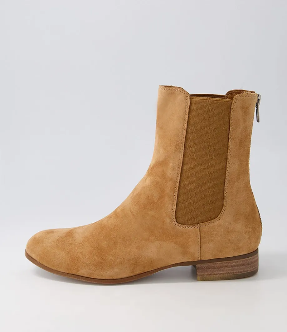 Flukie Toffee Suede Ankle Boots<DJANGO & JULIETTE Cheap