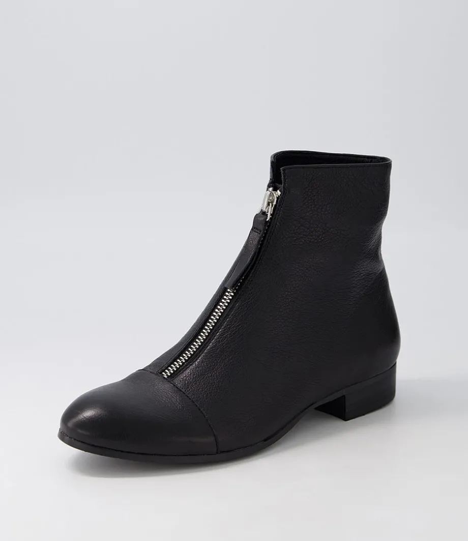 funda_black_leather_ankle_boots_1.webp Funda Black Leather Ankle Boots<DJANGO & JULIETTE Outlet