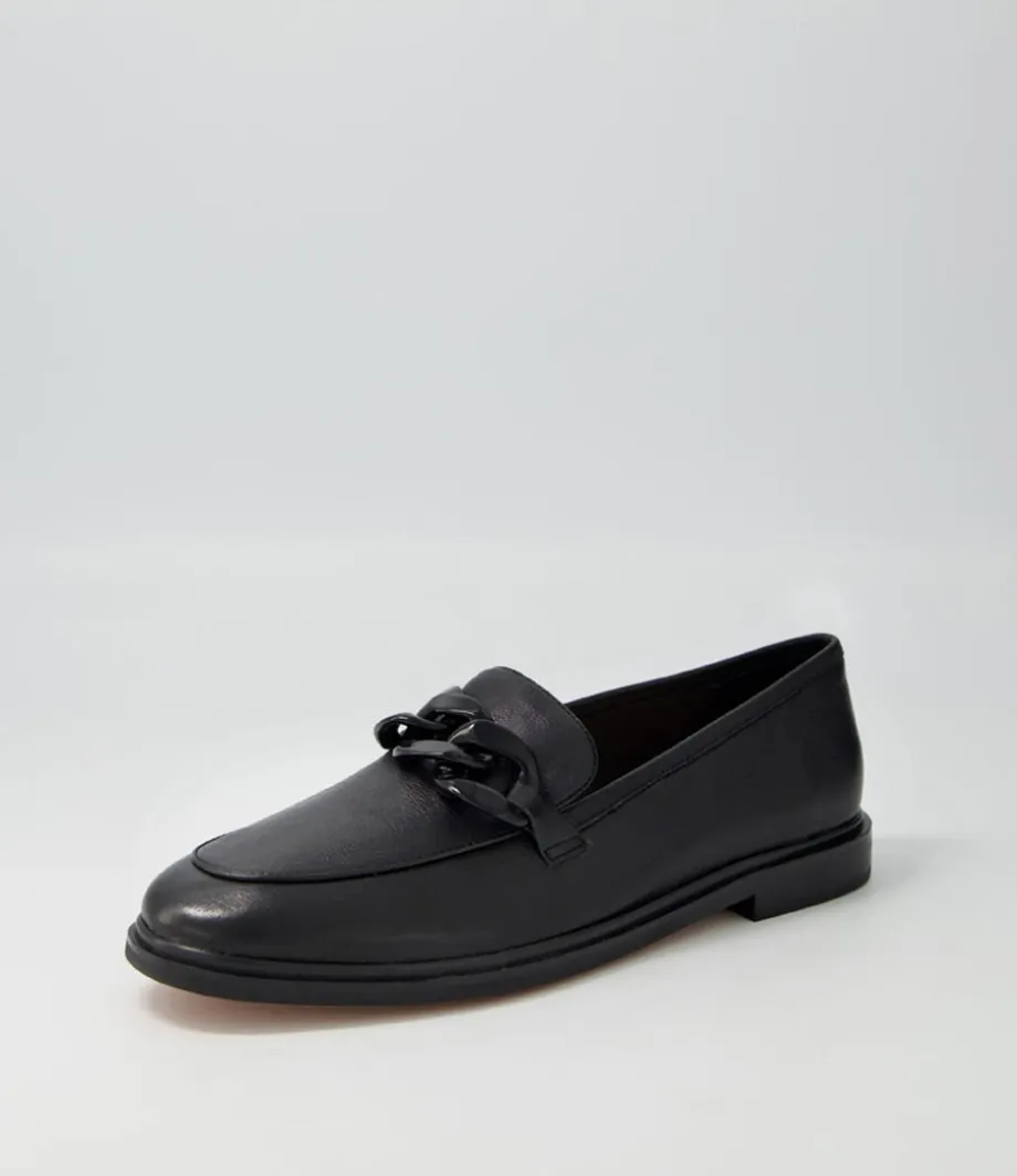 Gapril Black Leather Loafers<MOLLINI Flash Sale