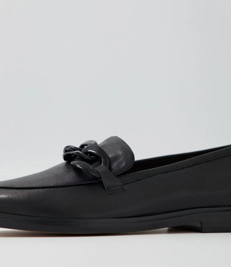 gapril_black_leather_loafers_4.webp Gapril Black Leather Loafers<MOLLINI Flash Sale