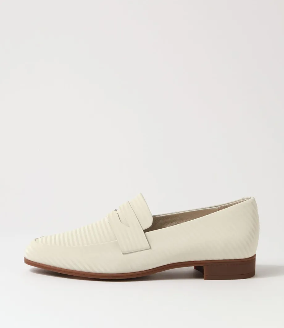 Gebeze Vanilla Stripe Leather Loafers<DJANGO & JULIETTE Outlet