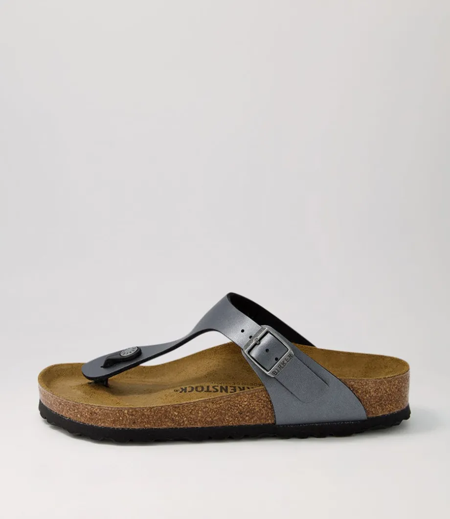 Gizeh Metallic Black Birkoflor Sandals<BIRKENSTOCK Cheap