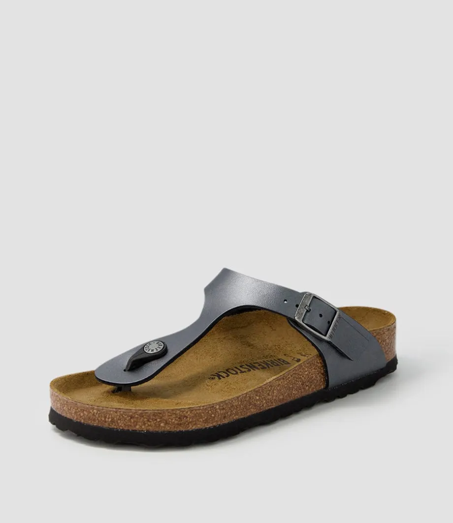 Gizeh Metallic Black Birkoflor Sandals<BIRKENSTOCK Cheap