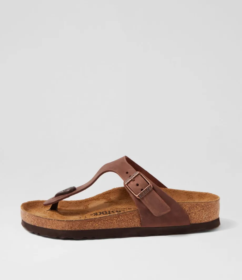 Gizeh Oiled W Habana Oiled Leather Thongs<BIRKENSTOCK Cheap