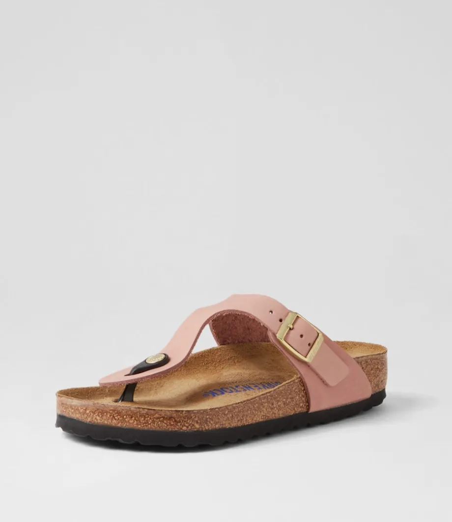 Gizeh Sfb Old Rose Nubuck Thongs<BIRKENSTOCK Online