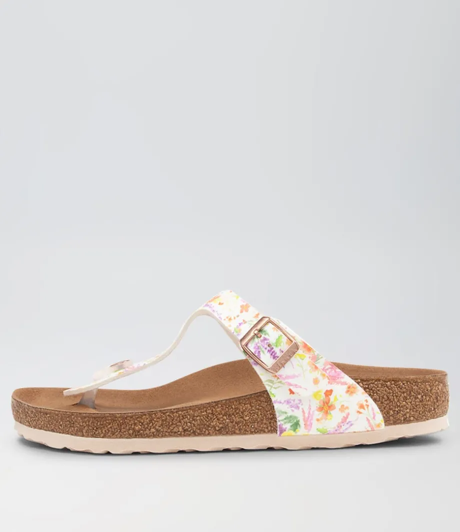 Gizeh Vegan Rose Multi Birkoflor Slides<BIRKENSTOCK Discount
