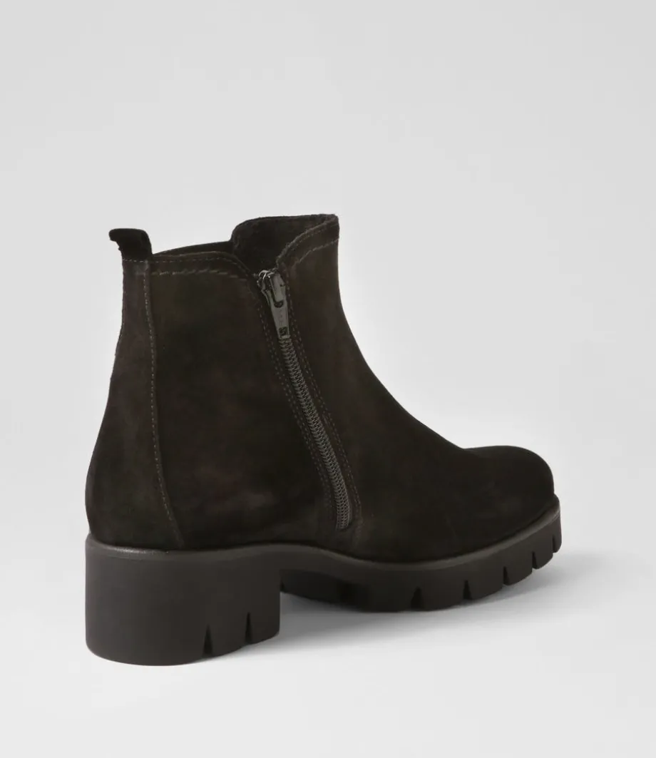 gluck_schwarz_suede_chelsea_boots_2.webp Gluck Schwarz Suede Chelsea Boots<GABOR New