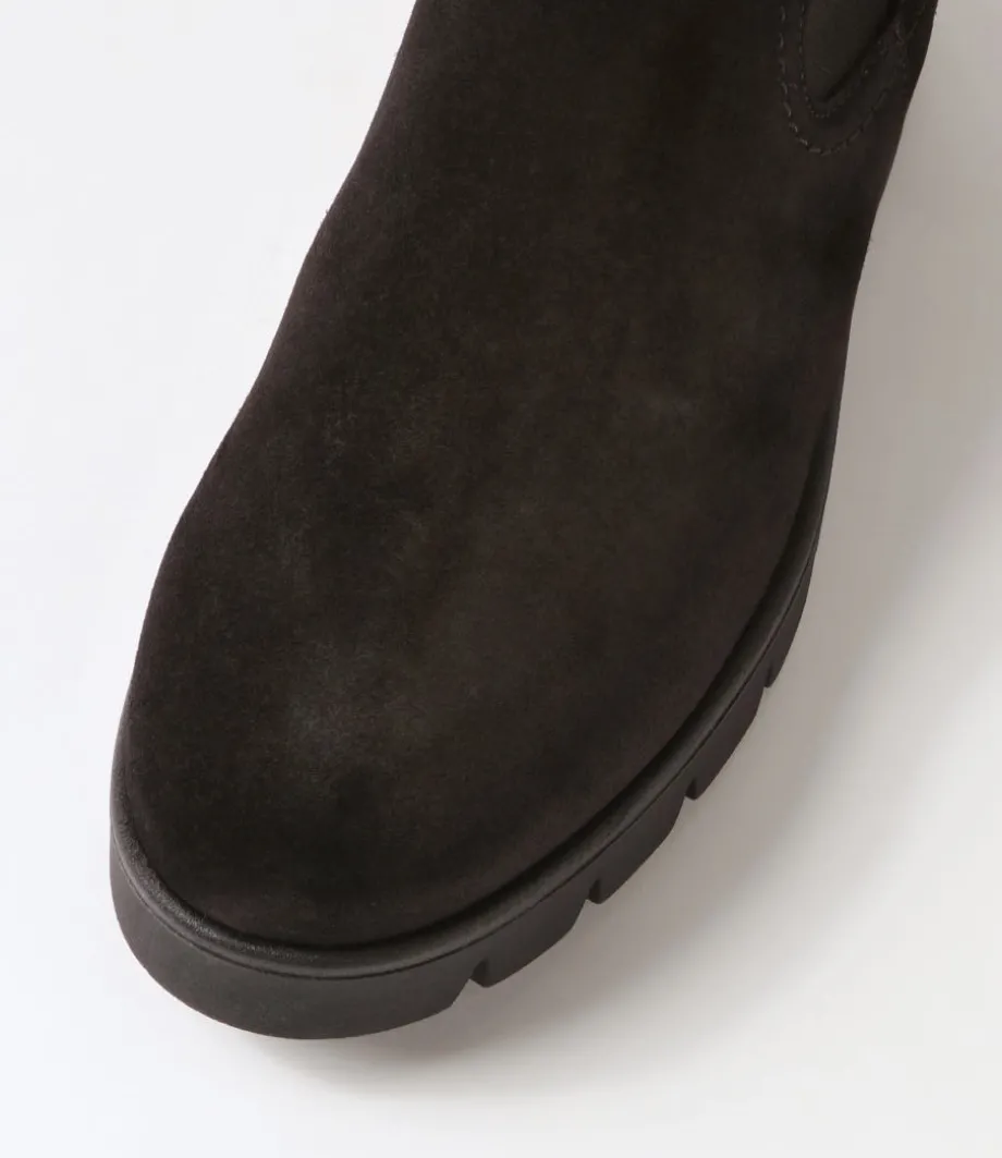 gluck_schwarz_suede_chelsea_boots_3.webp Gluck Schwarz Suede Chelsea Boots<GABOR New