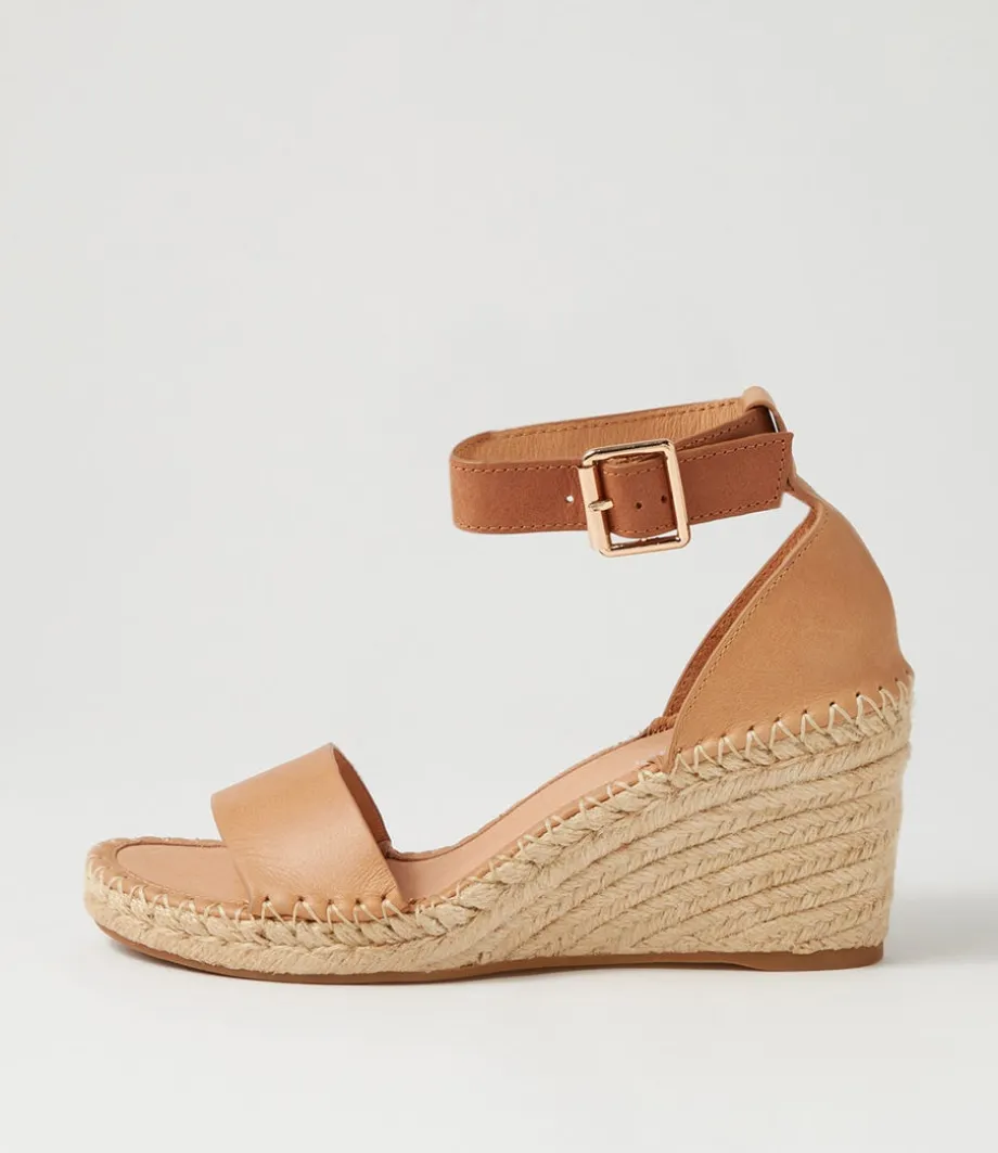 Gonice Cappuccino Tan Leather Espadrilles<TOP END Discount