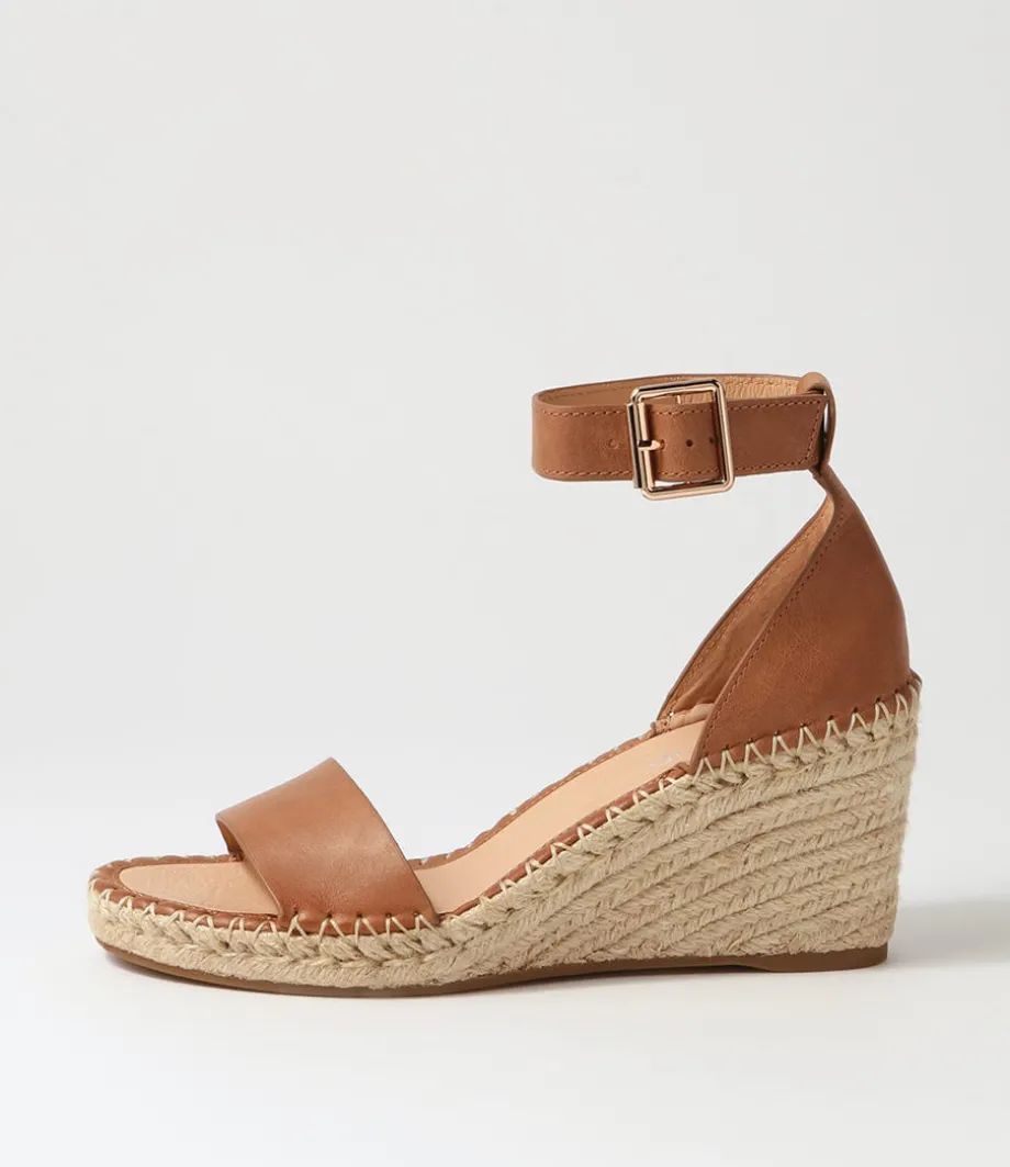 Gonice Tan Leather Espadrilles<TOP END Store