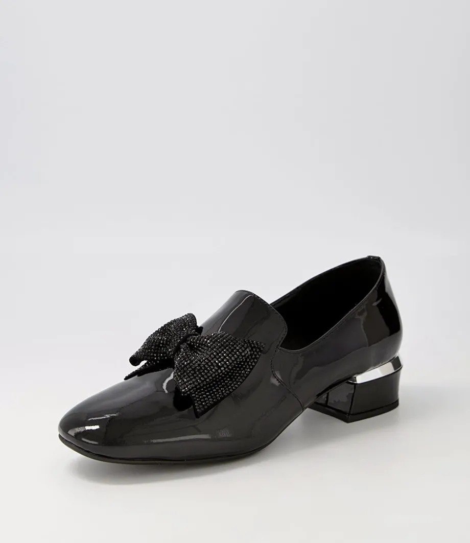 Grenada Black Patent Jewels Heels<DJANGO & JULIETTE Shop