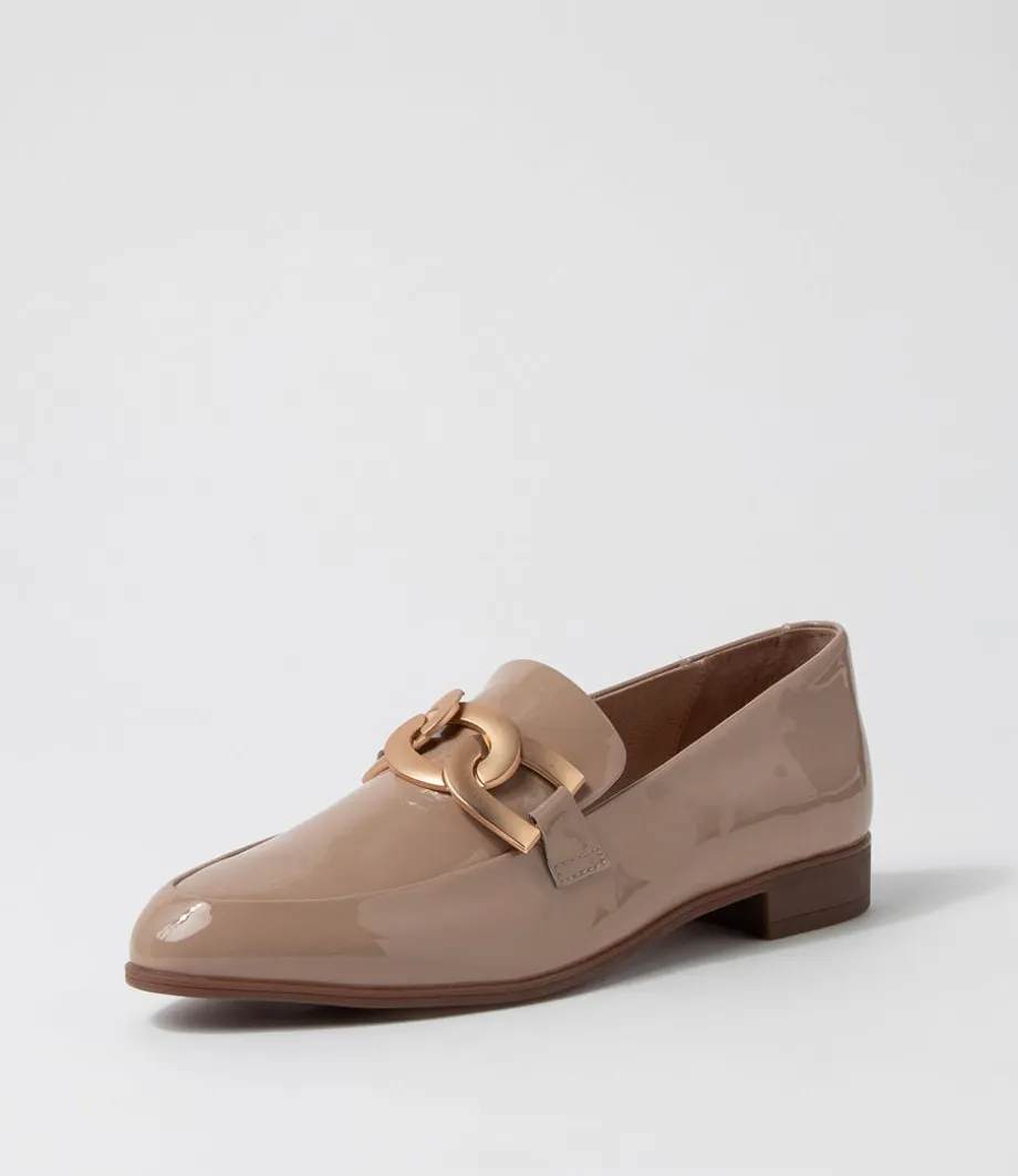 Gumper Dark Cafe Patent Leather Loafers<DJANGO & JULIETTE Flash Sale
