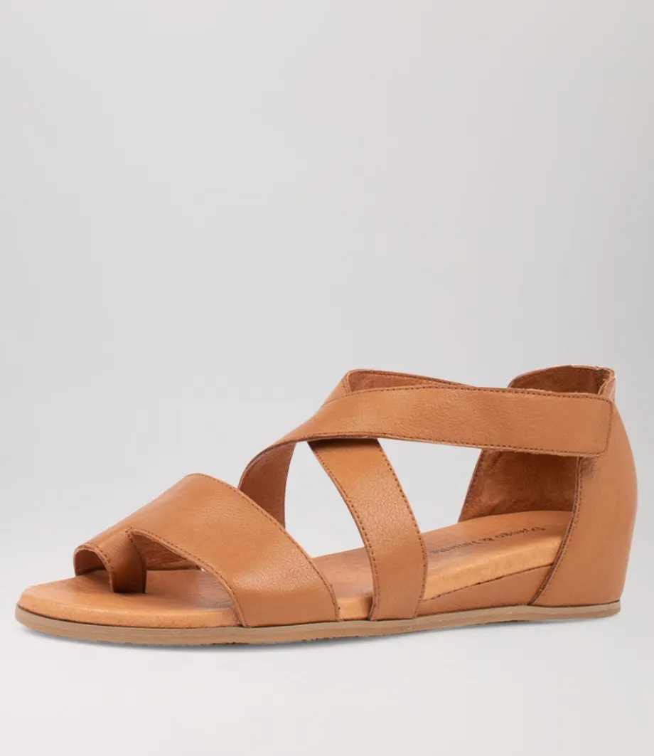 Haan Dark Tan Leather Sandals<DJANGO & JULIETTE Discount