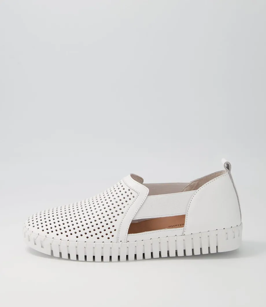 Habiki White Leather Sneakers<DJANGO & JULIETTE Discount