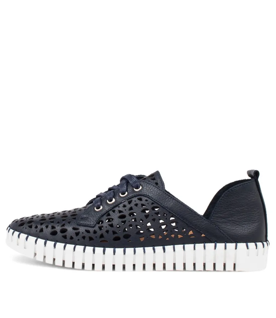 Haifa Navy Leather Sneakers Ws<DJANGO & JULIETTE Sale