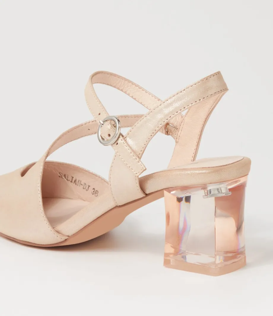 halian_nude_shimmer_leather_heels_4.webp Halian Nude Shimmer Leather Heels<DJANGO & JULIETTE Cheap