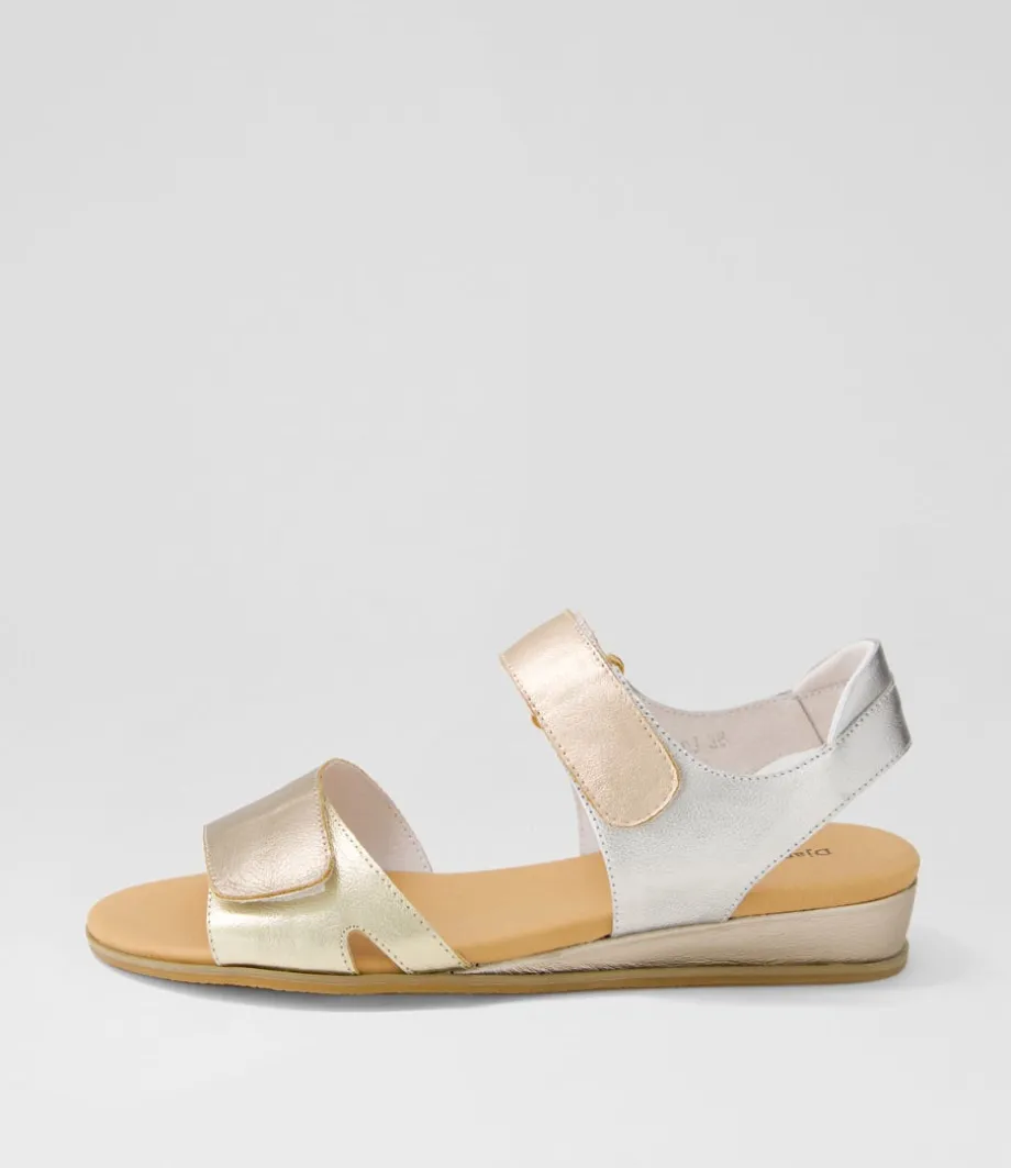 Halima Champagne Gold Multi Sandals<DJANGO & JULIETTE Hot
