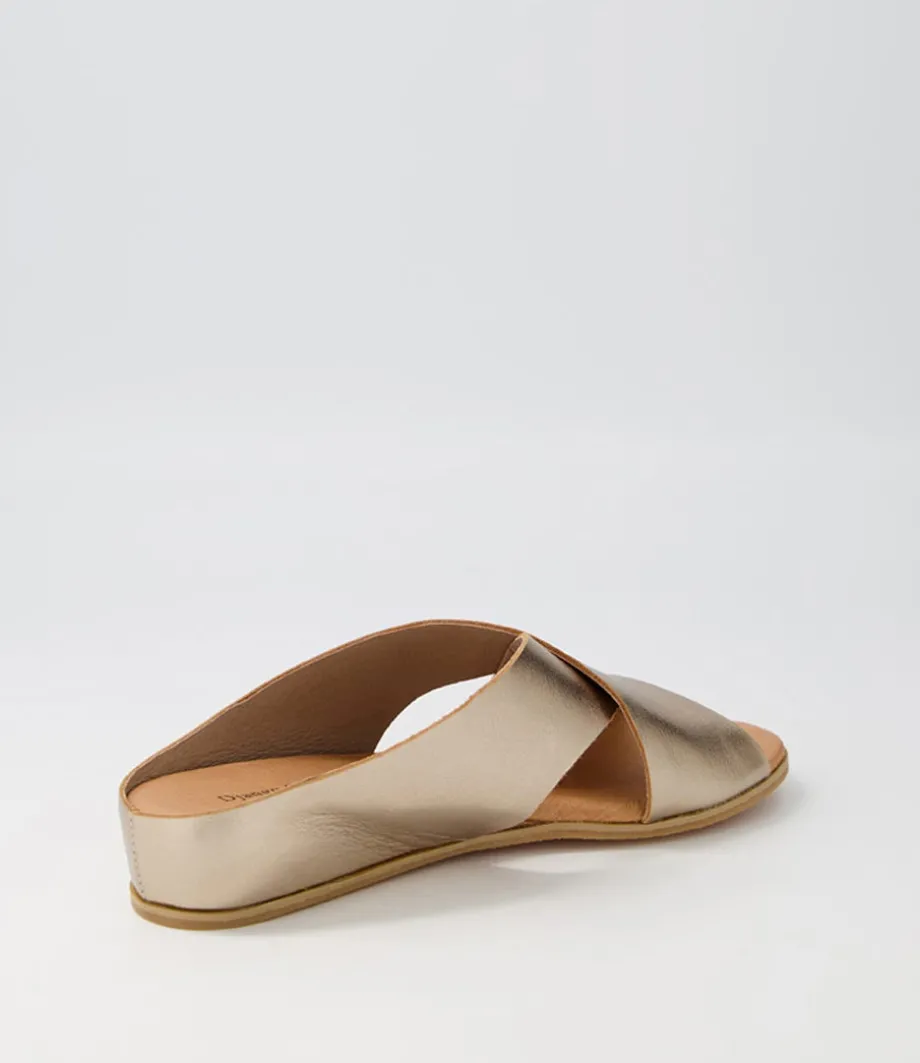 harli_champagne_leather_slides_2.webp Harli Champagne Leather Slides<DJANGO & JULIETTE Cheap