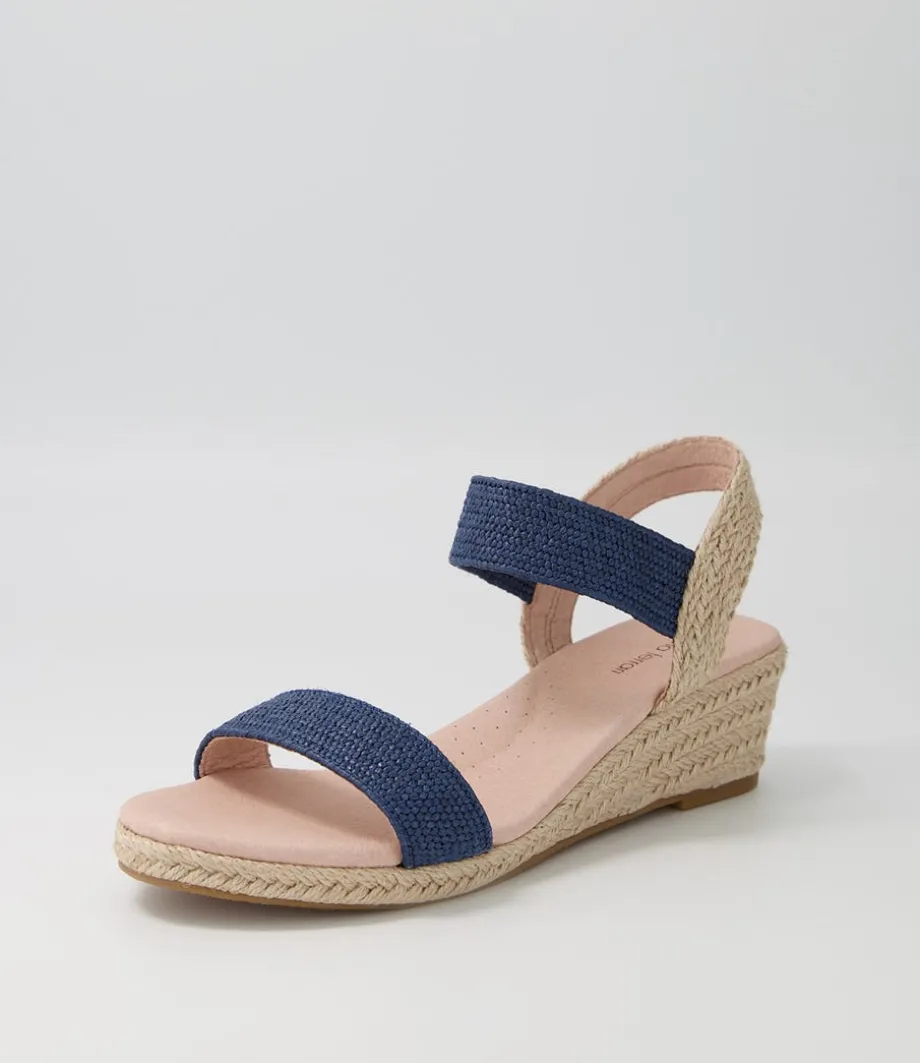 Havan Navy Weave Elastic Espadrilles<DIANA FERRARI Best