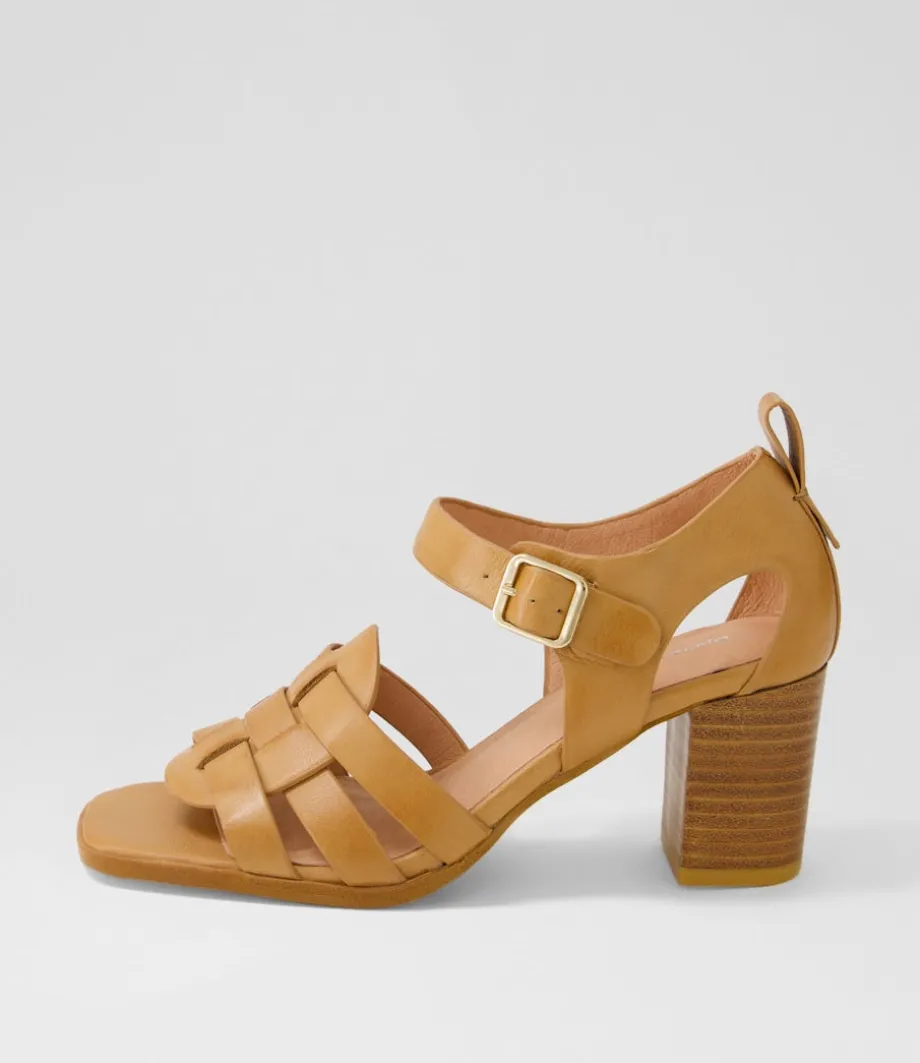 Hayat Dark Tan Leather Sandals<DJANGO & JULIETTE Cheap