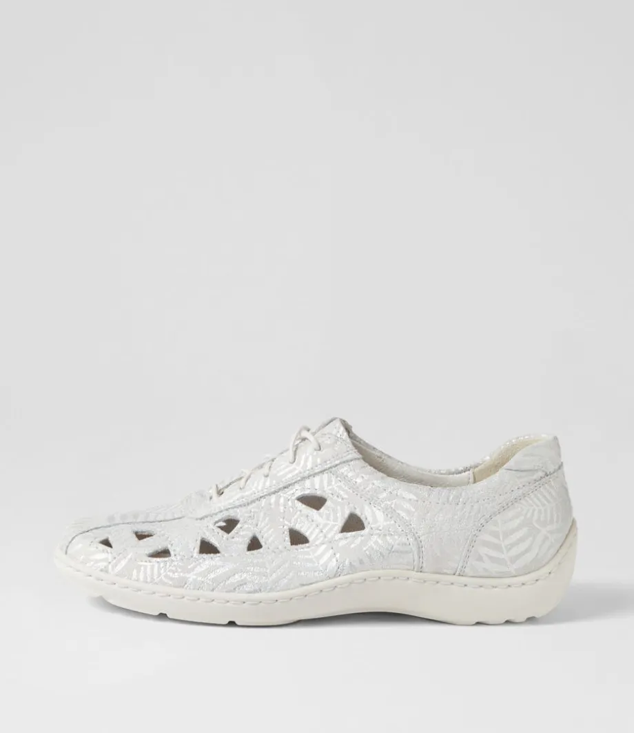 Henni 3 Weiss Leather Sneakers<WALDLAUFER Sale