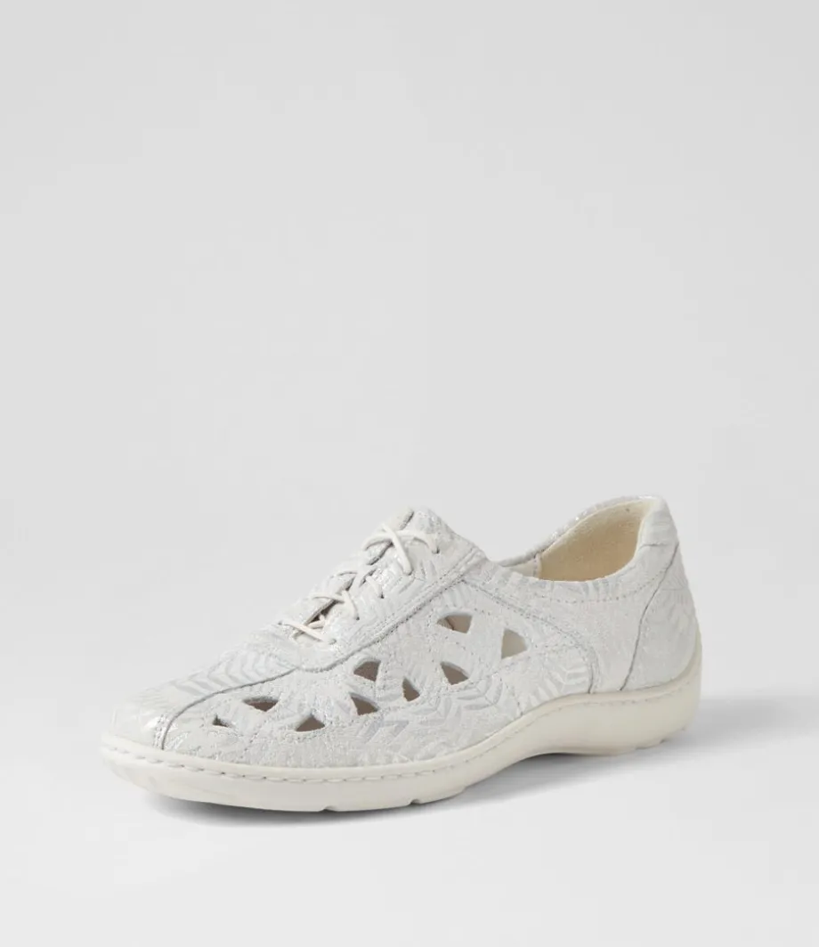 Henni 3 Weiss Leather Sneakers<WALDLAUFER Sale
