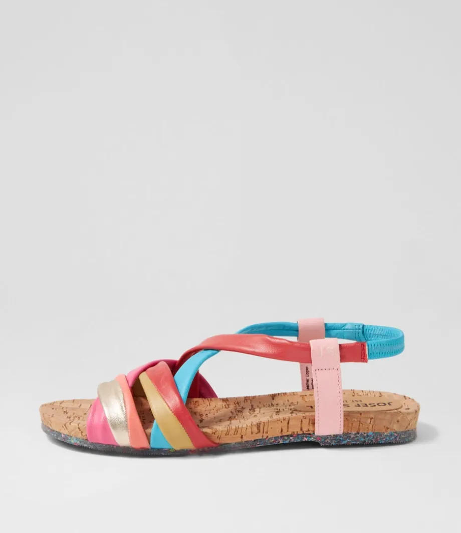 Henriette 3 Multicolor Leather Sandals<JOSEF SEIBEL Outlet
