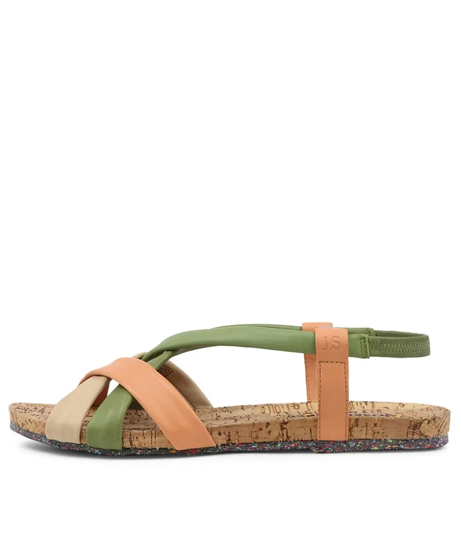 Henriette 01 Oliv Multi Leather Sandals<JOSEF SEIBEL Best