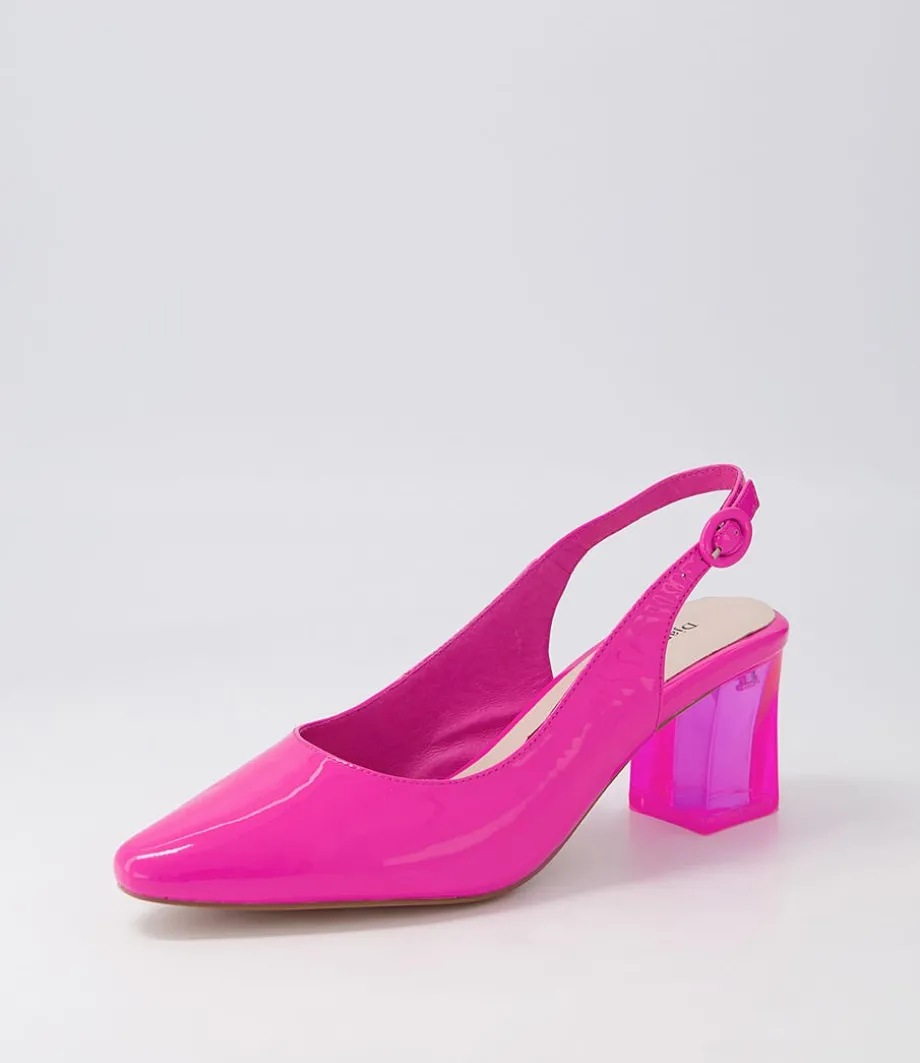 Hinnis Hot Pink Patent Leather Heels<DJANGO & JULIETTE New