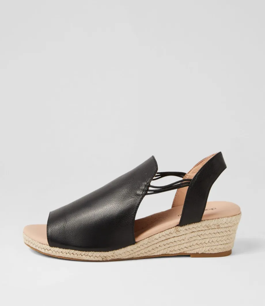 Hlensia Df Black Natural Rope Leather<DIANA FERRARI Best