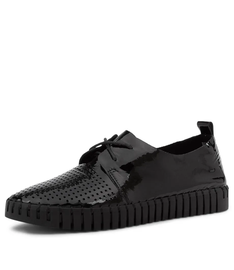 Huston Black Black Sole Patent Leather<DJANGO & JULIETTE Best