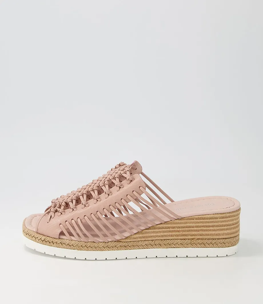 Ianto Rose Leather Espadrilles<DJANGO & JULIETTE Best Sale