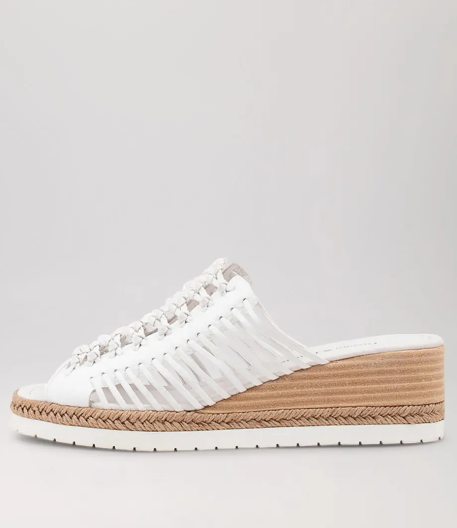 Ianto White Leather Espadrilles<DJANGO & JULIETTE Cheap