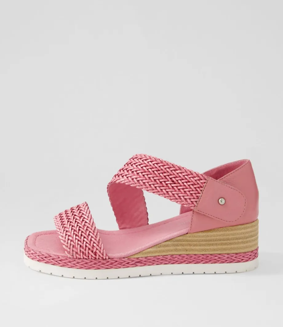 Ide Pretty Pink Weave Leather Espadrilles<DJANGO & JULIETTE Best Sale