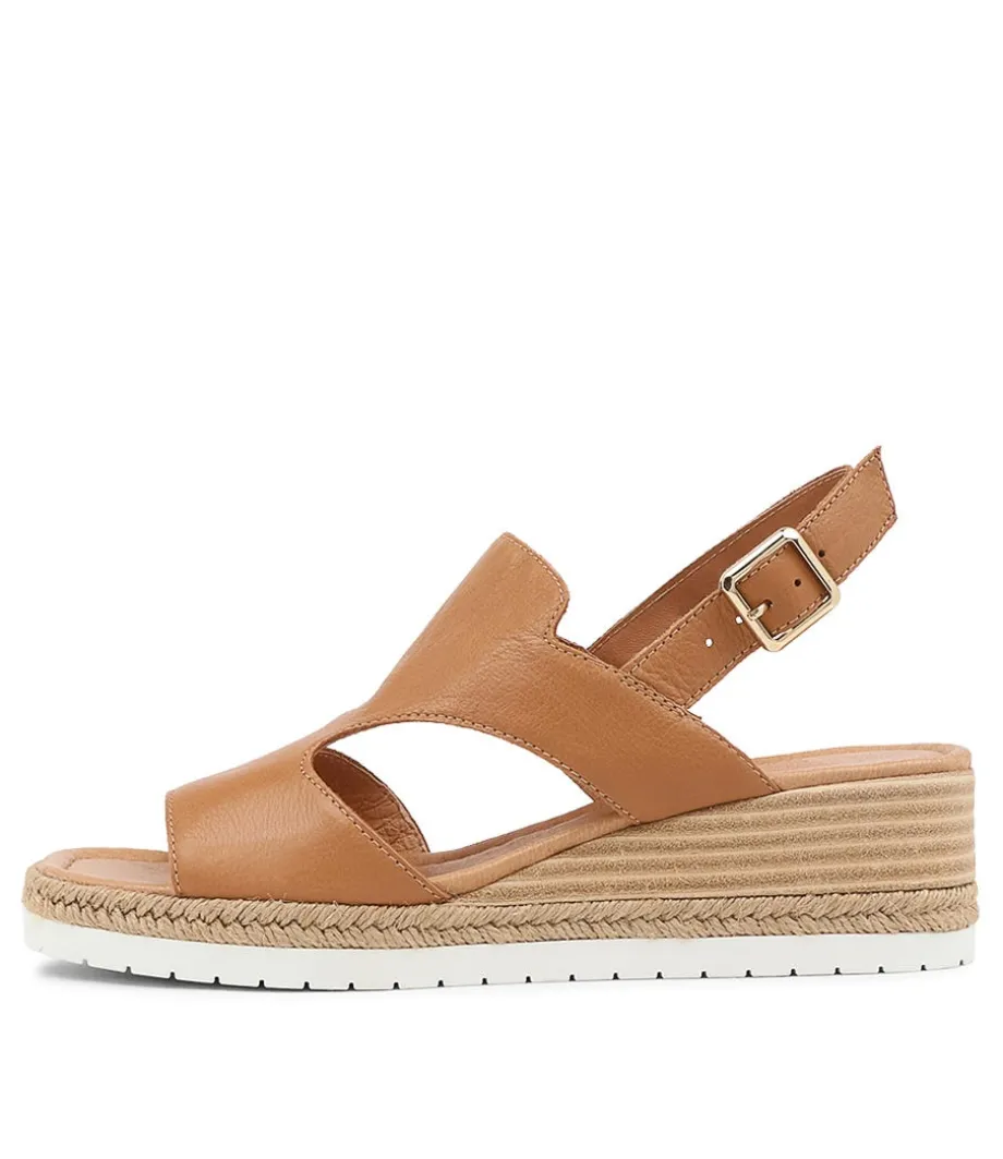 Ilorin Dark Tan Leather Sandals<DJANGO & JULIETTE Shop