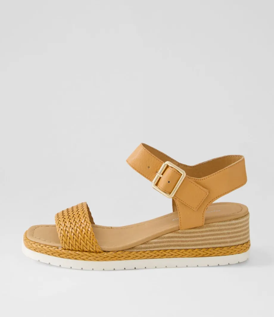 Imari Mandarin Weave Leather Sandals<DJANGO & JULIETTE Shop