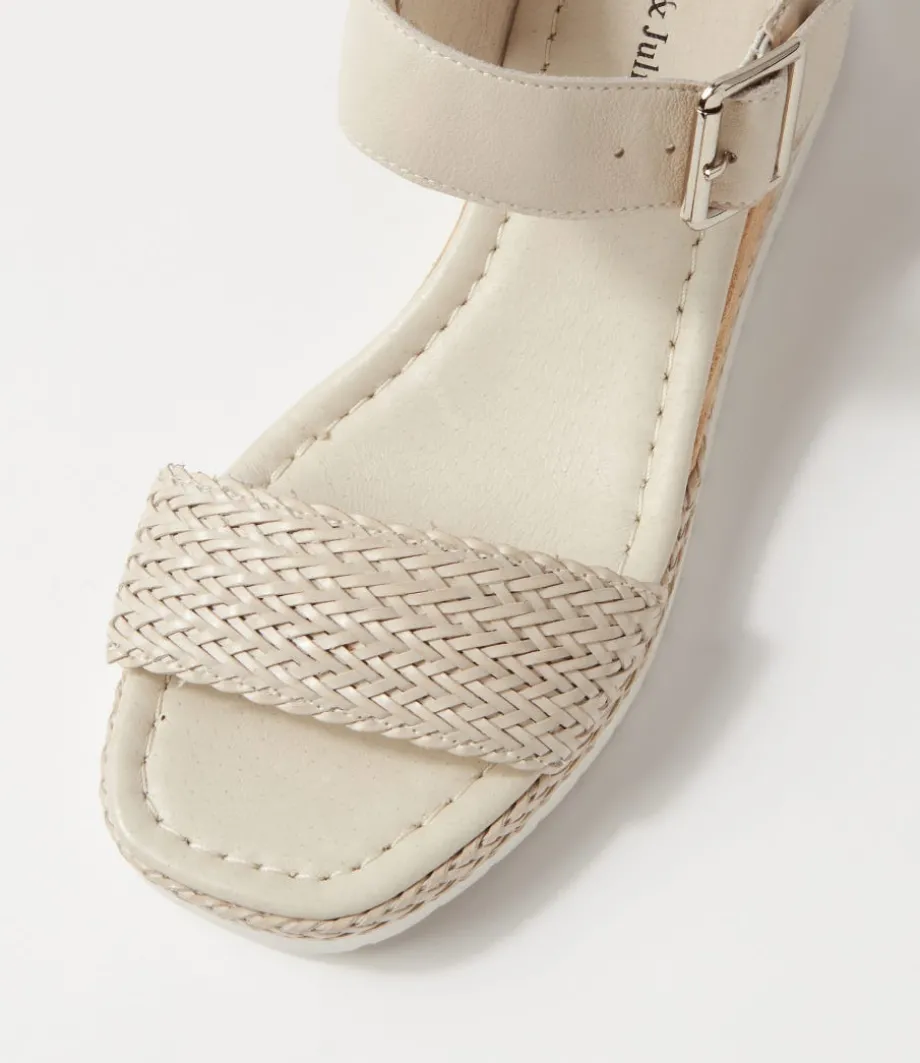 imari_nougat_weave_leather_espadrilles_3.webp Imari Nougat Weave Leather Espadrilles<DJANGO & JULIETTE Outlet