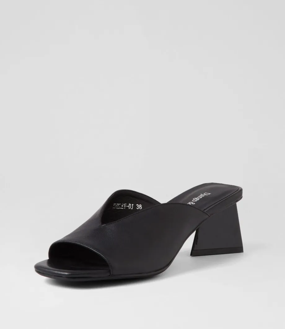 Inkley Black Leather Sandals<DJANGO & JULIETTE Sale