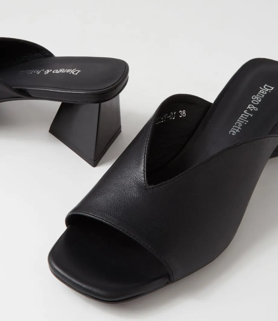 inkley_black_leather_sandals_4.webp Inkley Black Leather Sandals<DJANGO & JULIETTE Sale