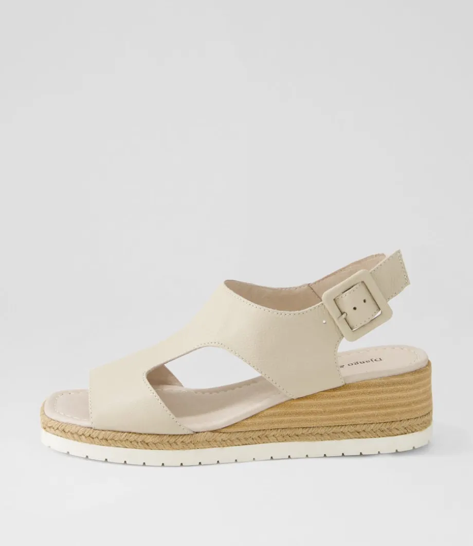 Ippa Almond Leather Espadrilles<DJANGO & JULIETTE New