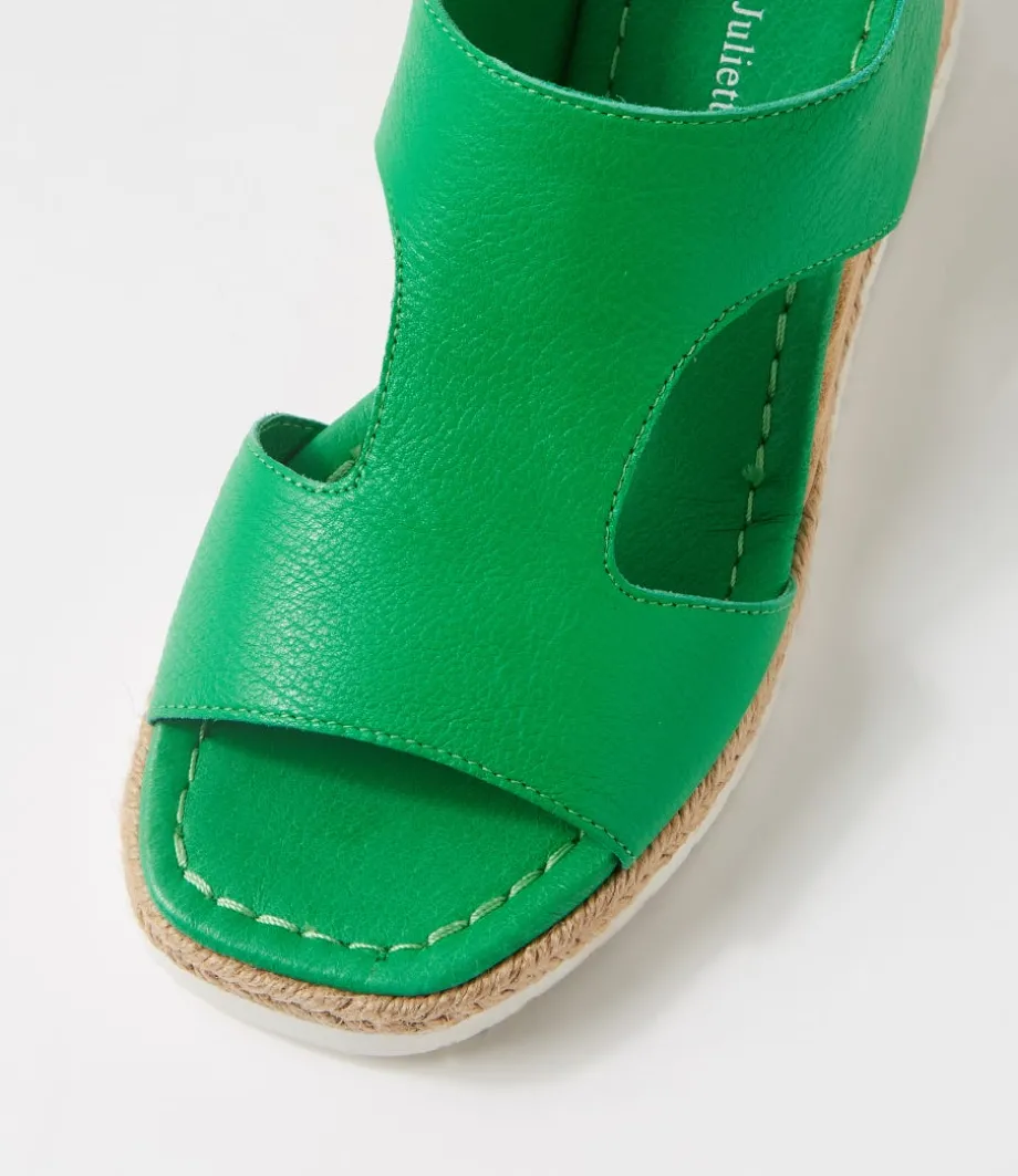 ippa_bright_emerald_leather_sandals_3.webp Ippa Bright Emerald Leather Sandals<DJANGO & JULIETTE Hot
